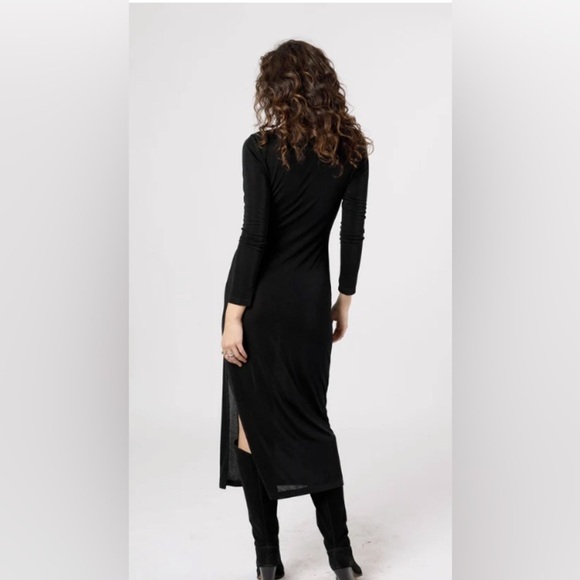 NwT Band of the Free Slinky Black Annabelle Whimsigoth Witchy Party Dress Size M - Picture 5 of 11